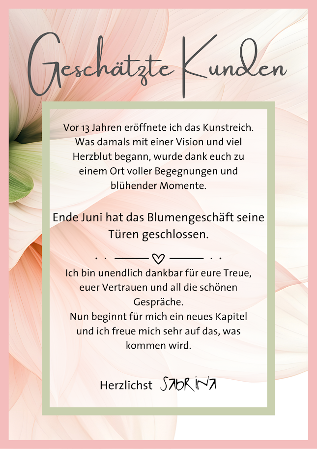 Abschiedsbotschaft von Kunstreich